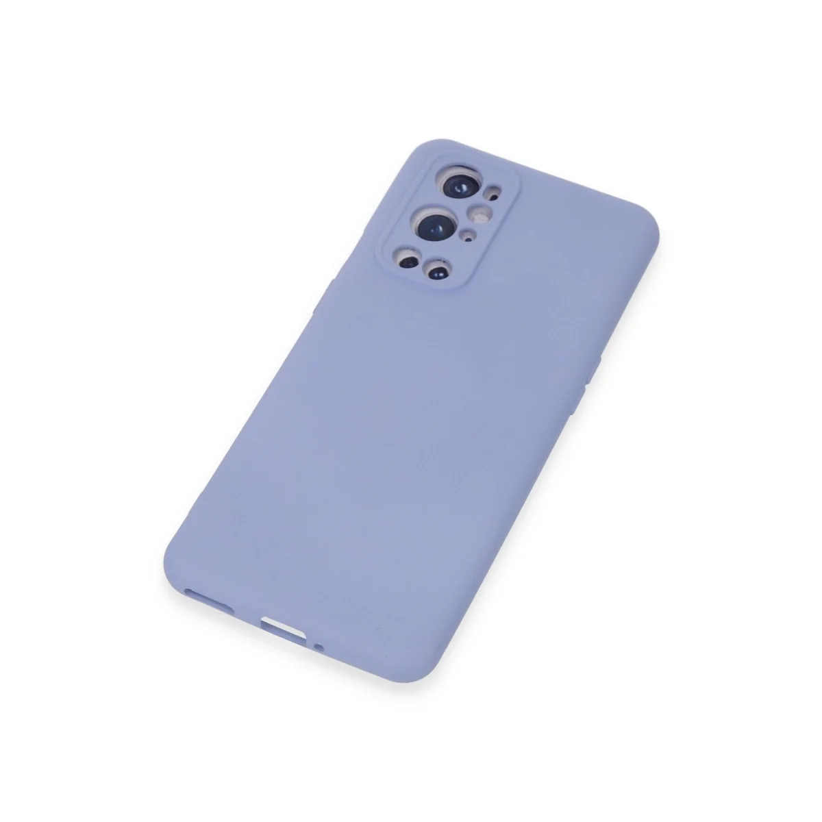 One Plus 9 Pro Kılıf Nano İçi Kadife Silikon - Mavi görsel 4