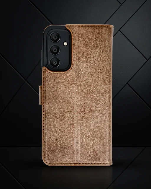 Samsung Galaxy M15 Kılıf Trend S Plus Kapaklı Kılıf - Taba