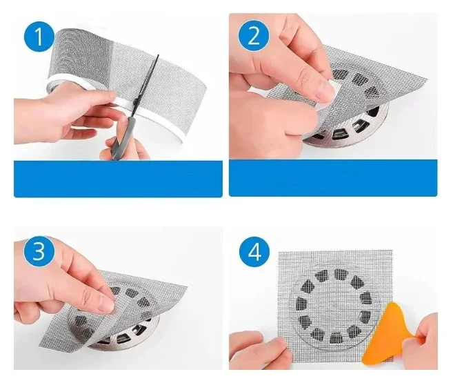 Çok Amaçlı Gider Süzgeci ve Sineklik Tar Kiti 10 cm * 4 metre görsel 2