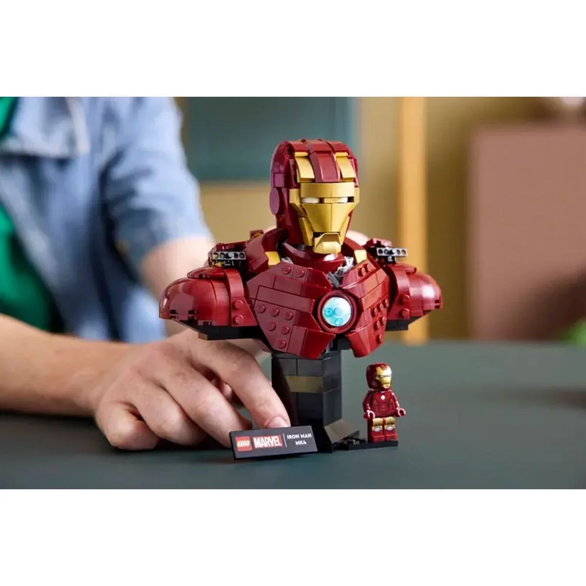 76327 Lego Marvel Iron Man MK4 Büstü 436 parça +18 yaş görsel 7