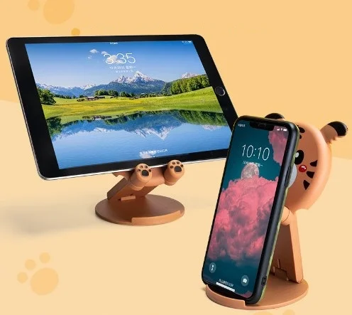 Hayvan Figürlü Masaüstü Telefon Standı 5 Model görsel 5