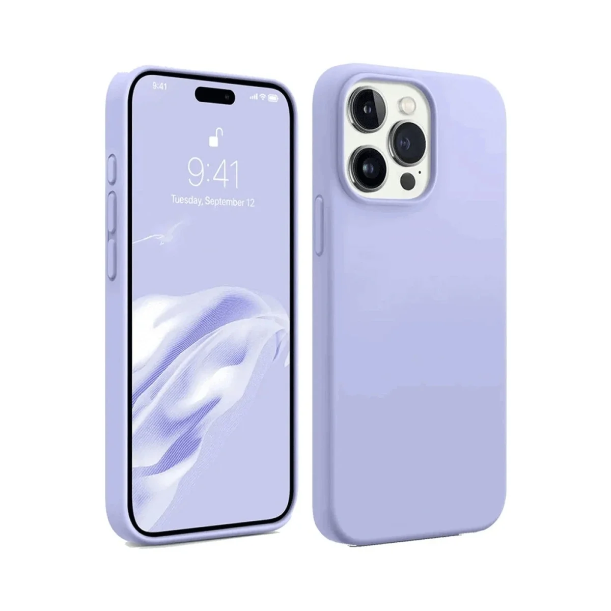 Apple İphone 15 Pro Kılıf First Silikon - Lila