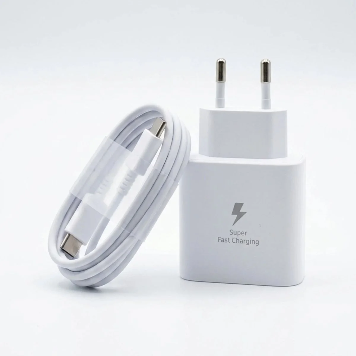 45W Süper Hızlı Şarj Adaptörü USB-C PD 3.0 PPS Fast Charger + 5A Type-C to Type-C Kablo görsel 4