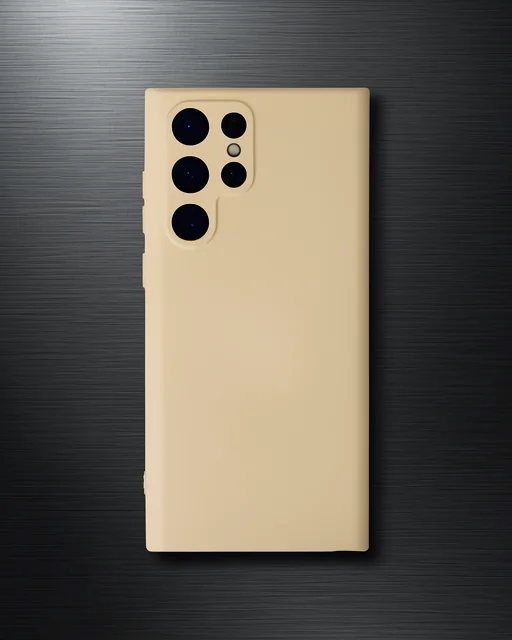 Samsung Galaxy S24 Ultra Kılıf Nano İçi Kadife Silikon - Pudra