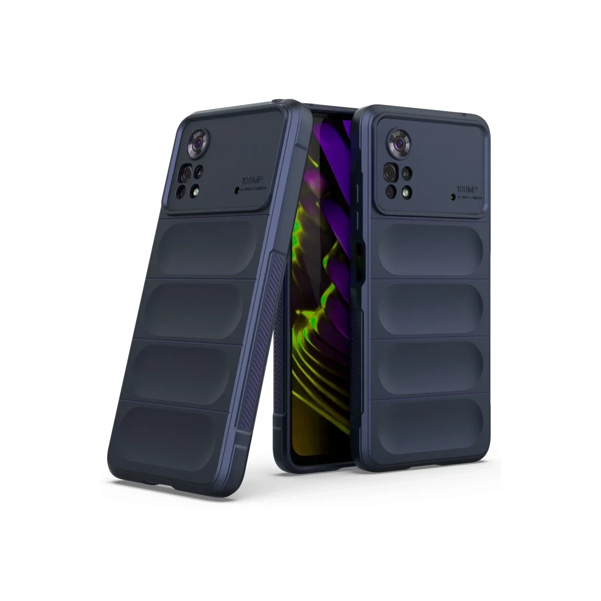 Xiaomi Poco X4 Pro 5G Kılıf Optimum Silikon - Lacivert görsel 2