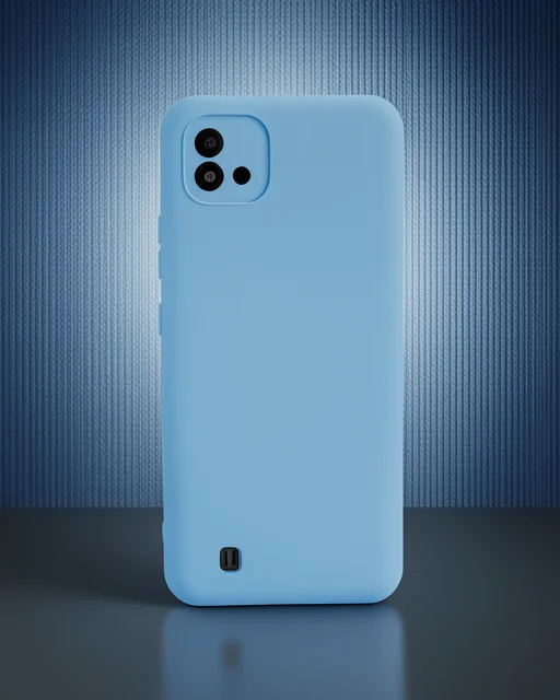 Realme C11 2021 Kılıf Nano İçi Kadife Silikon - Mavi