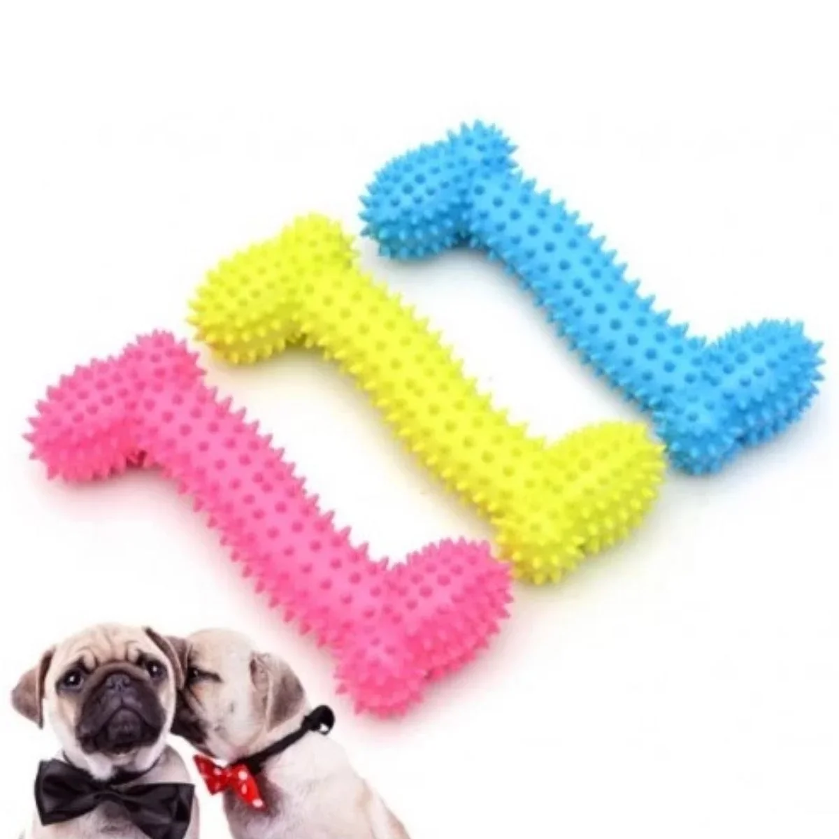 Tiny Kek Oyuncağı Tırtıklı Yüzey Küçük Kek Plastik Köpek Oyuncağı görsel 4