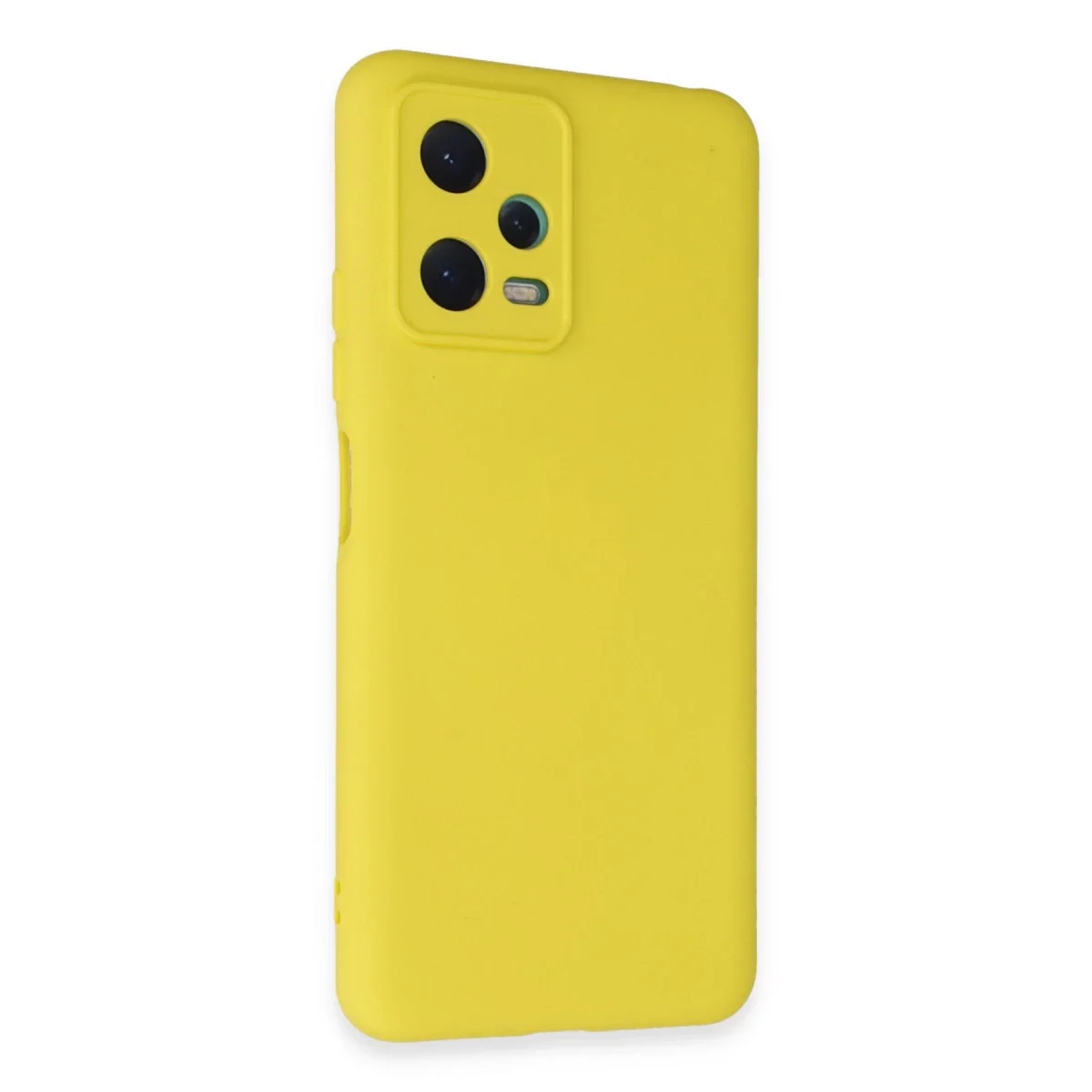 Xiao Red Note 12 5G Kılıf Nano içi Kadife Silikon - Sarı görsel 3