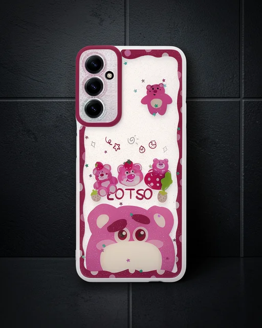 Samsung Galaxy A14 4g Kılıf Sweet Desenli Silikon Kapak - Pembe
