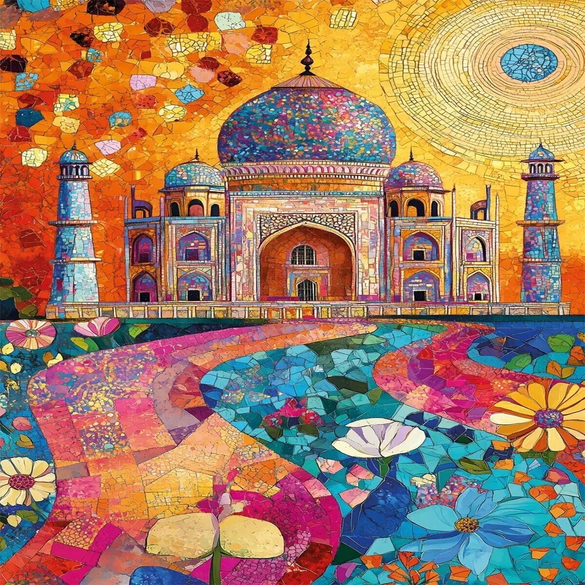 20092 Puzzle 500 Mosaic Taj görsel 2