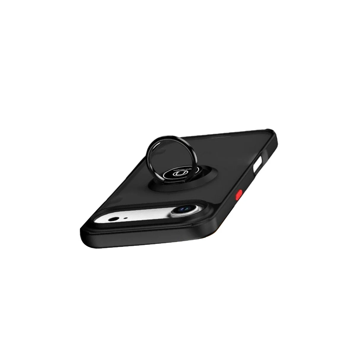 Apple İphone 17 Air Montreal Yüzüklü Silikon Kapak - Siyah görsel 4