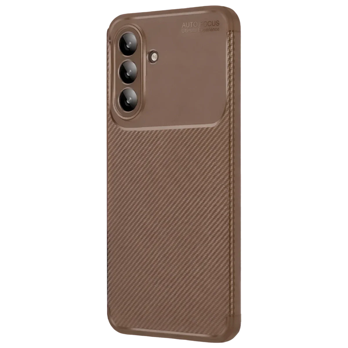 Samsung Galaxy A57 5G Auto Focus Karbon Kapak - Kahverengi görsel 2