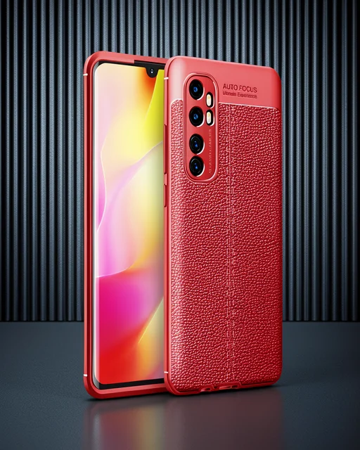 Xiaomi Mi Note 10 Lite Kılıf Auto Focus Kapak - Kırmızı