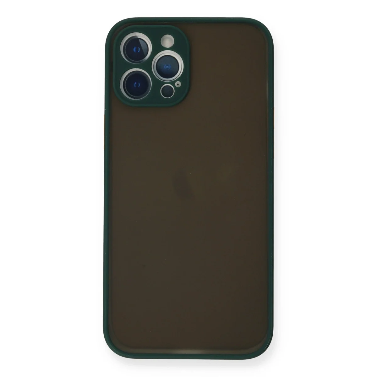 Apple İphone 12 Pro Kılıf Montreal Silikon Kapak - Yeşil