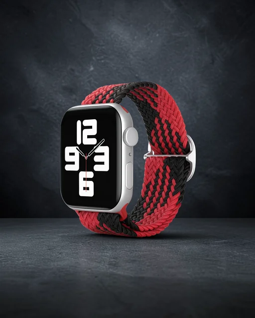 Apple Watch 38mm Kordon - Kırmızı-siyah
