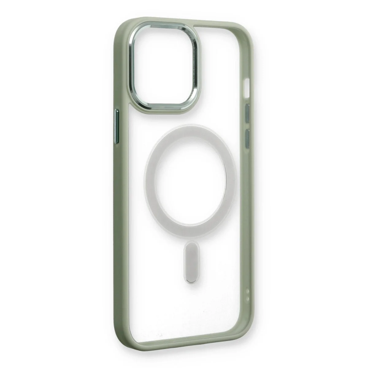Apple İphone 14 Pro Max Kılıf Room Magneticsafe Silikon - Su Yeşili görsel 4