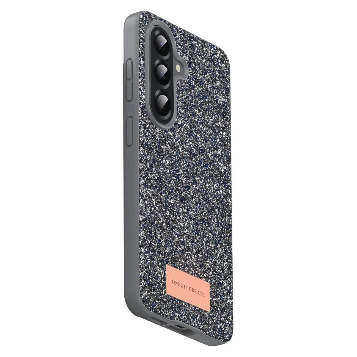 Onegif Samsung Galaxy A17 5g Bright Simli Kapak - Gümüş görsel 3
