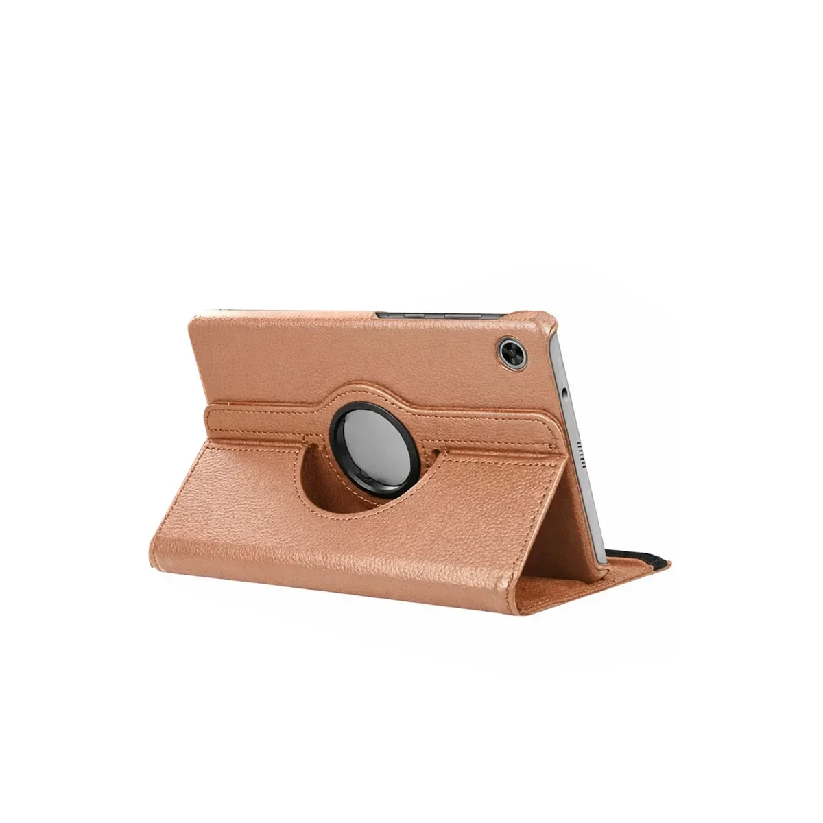Samsung Galaxy Tab A11 360 Tablet Deri Kılıf - Rose Gold görsel 2