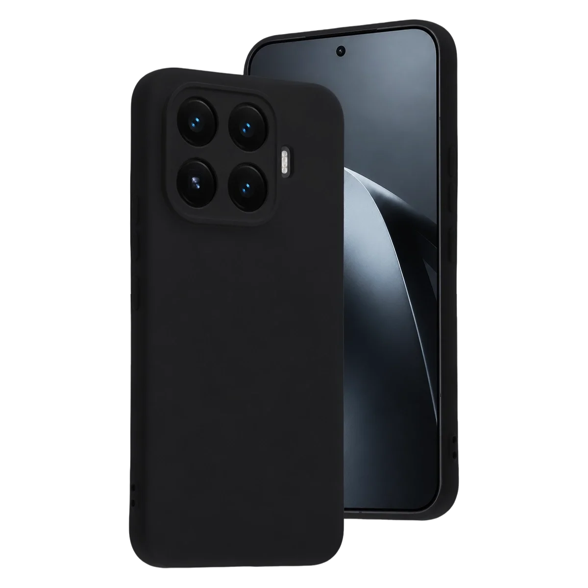 Xiaomi Mi 17t Nano İçi Kadife Silikon - Siyah