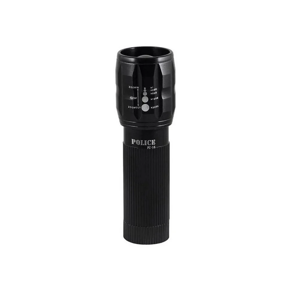PC-14 Pilli Mini El Feneri Zoomlu Cep Tipi Güçlü LED görsel 3