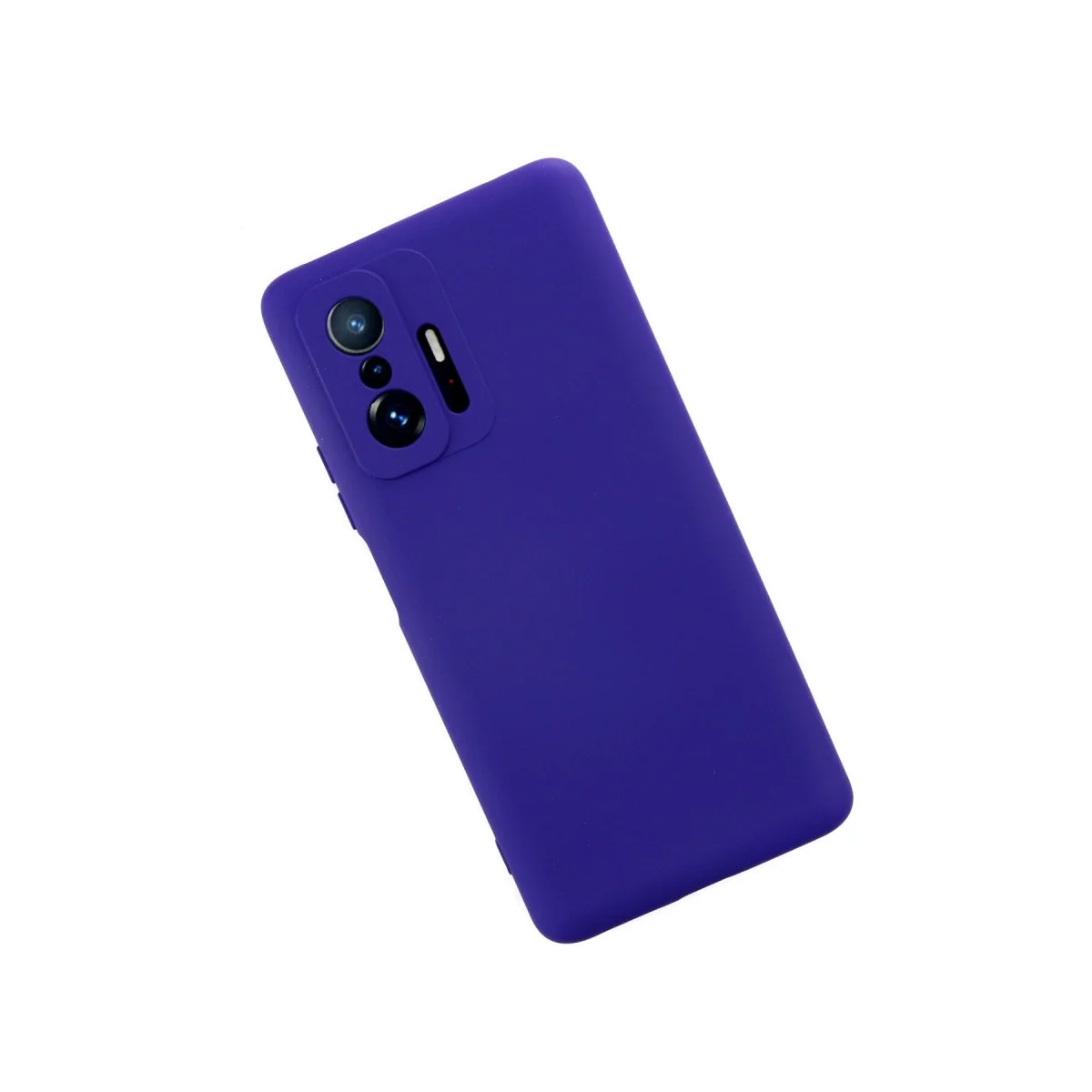 Xiaomi Mi 11t Pro Kılıf Nano İçi Kadife Silikon - Mor görsel 2