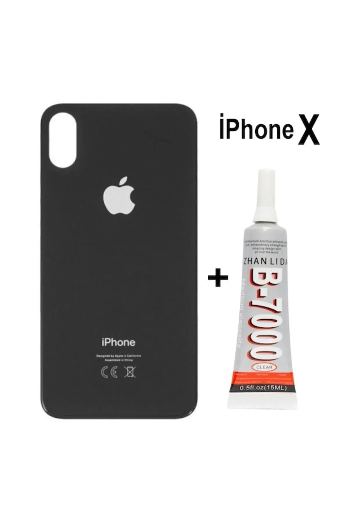 iPhone X Arka Pil Kapağı ve Yapıştırıcı Hediye (Si