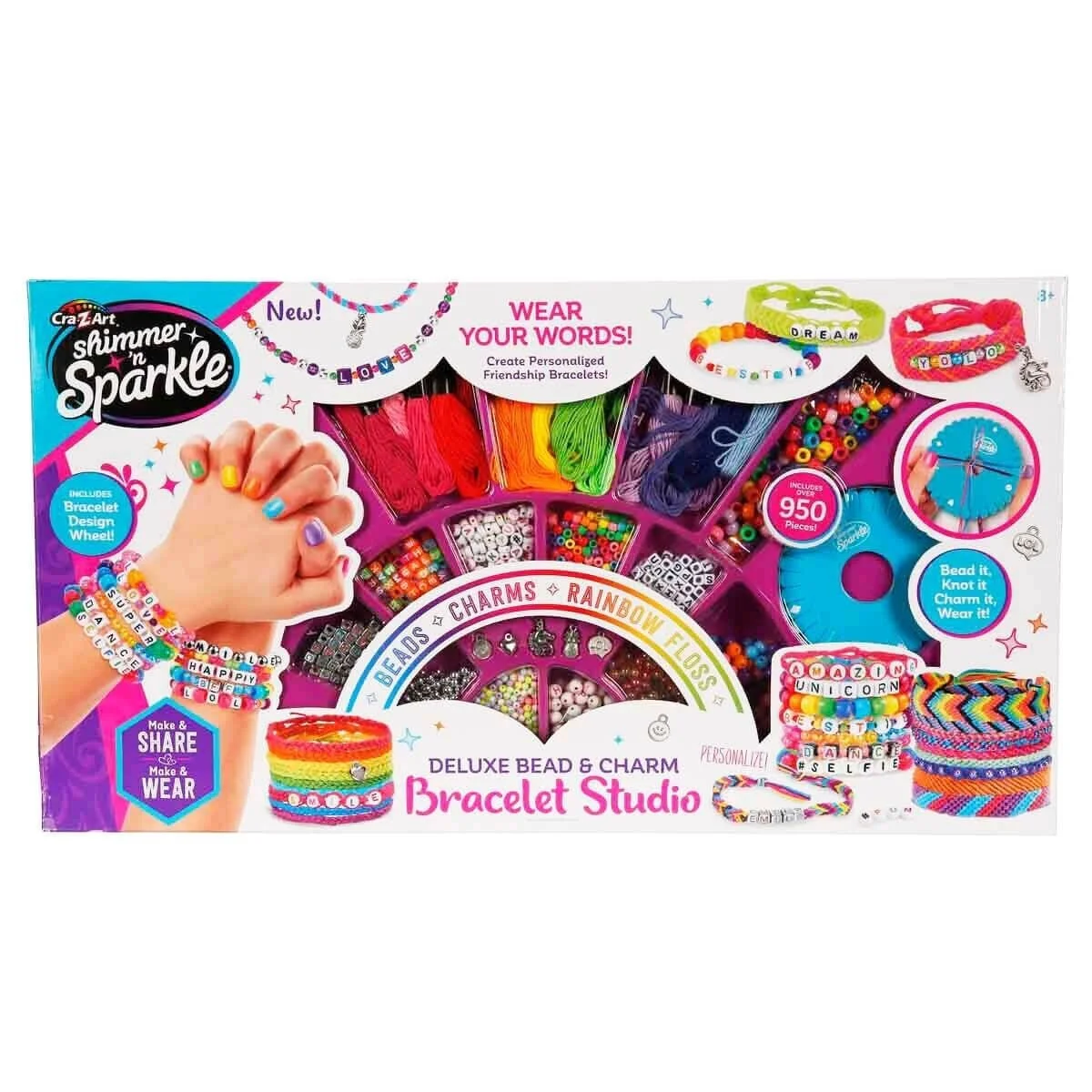 65592 Sun-cza-hobi-set Shımmer N Sparkle Deluxe Bead Charm Bracelet Studıo