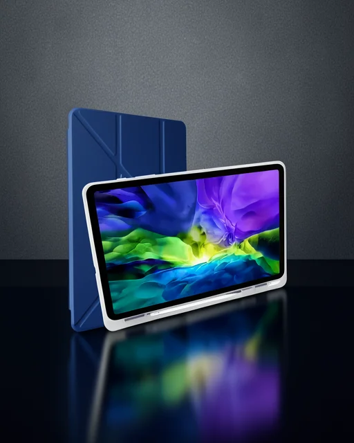 Xiaomi Mi Pad 5 11 Kılıf Kalemlikli Mars Tablet Kılıfı - Lacivert