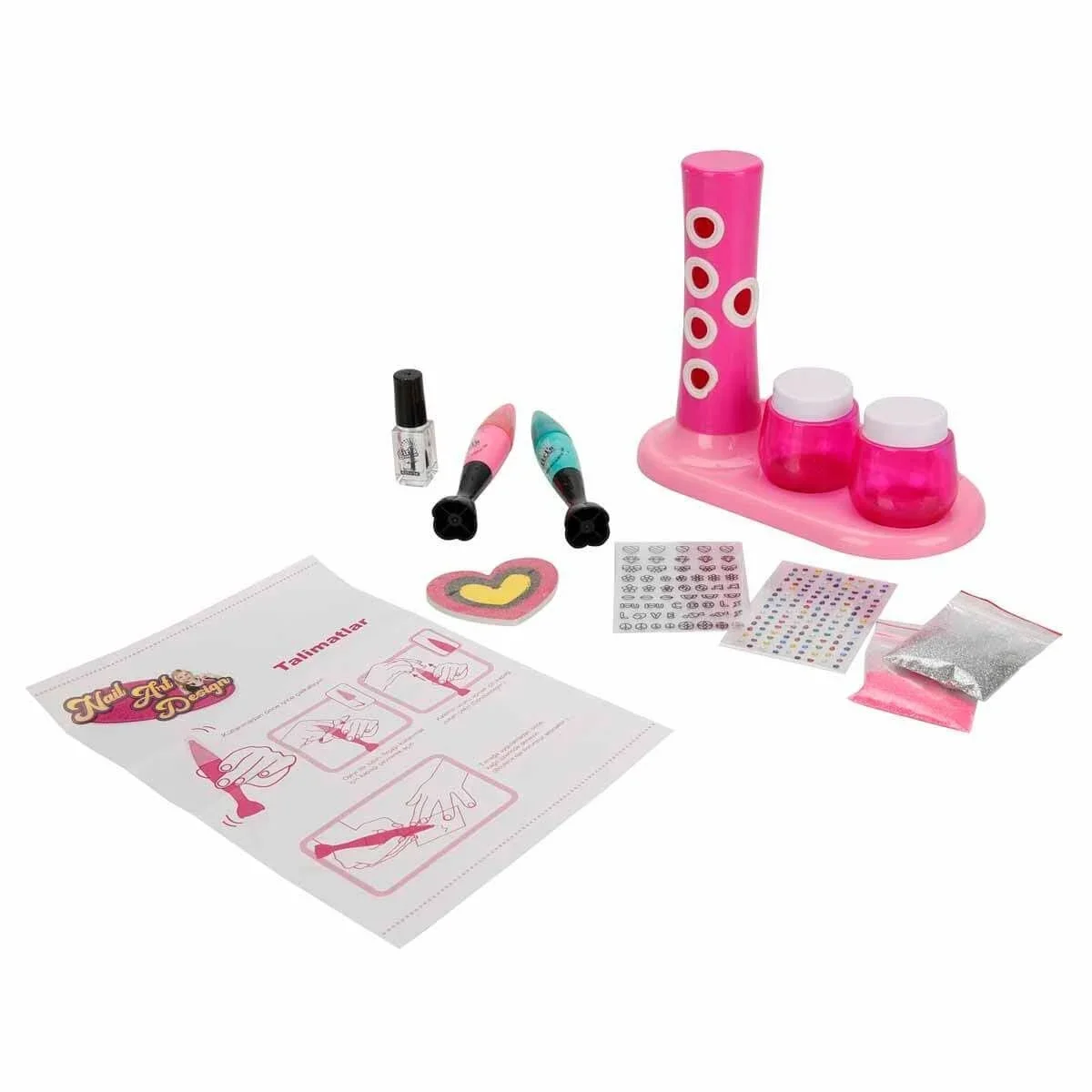 3847 Pretty Pinky 2in1 Tırnak Tasarım Seti -Sunman görsel 3