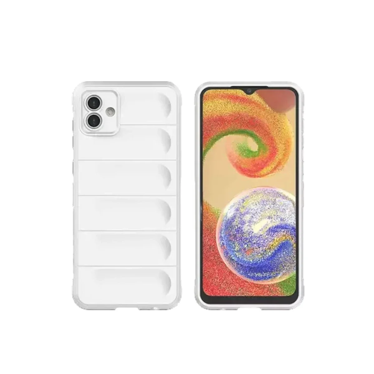 Samsung Galaxy A05 Kılıf Optimum Silikon - Krem görsel 3