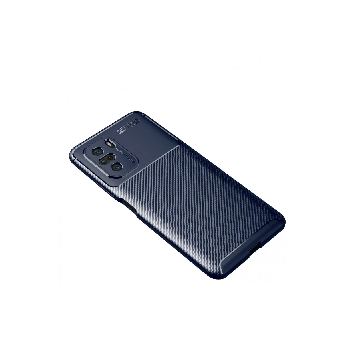 Xiaomi Poco F3 Kılıf Auto Focus Karbon Kapak - Lacivert görsel 2
