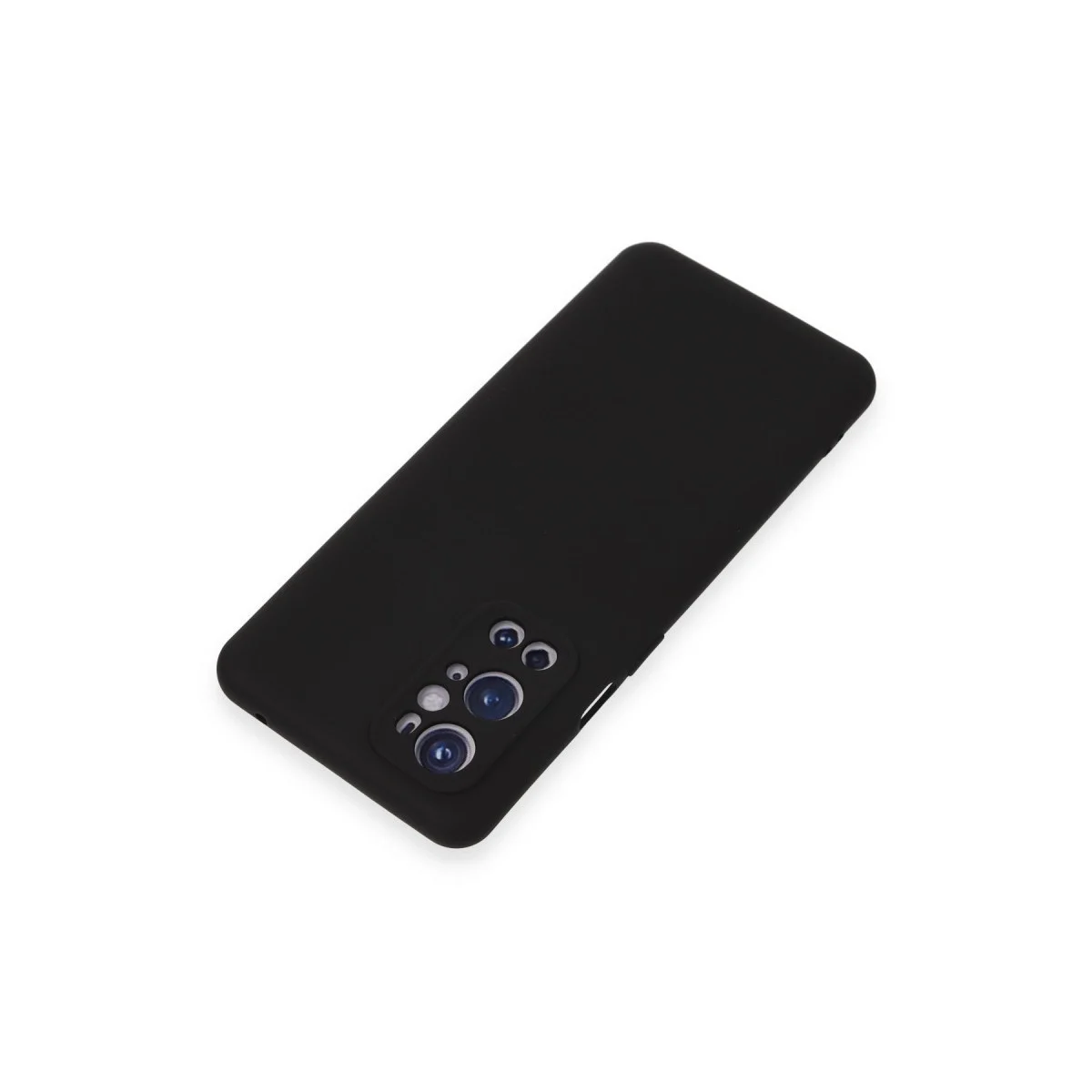 One Plus 9 Pro Kılıf Nano İçi Kadife Silikon - Siyah görsel 2