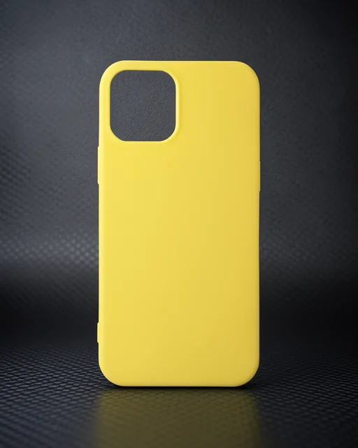 Apple İphone 12 Mini Kılıf First Silikon - Sarı
