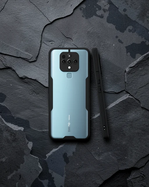 Tecno Camon 16 Kılıf Platin Silikon - Siyah