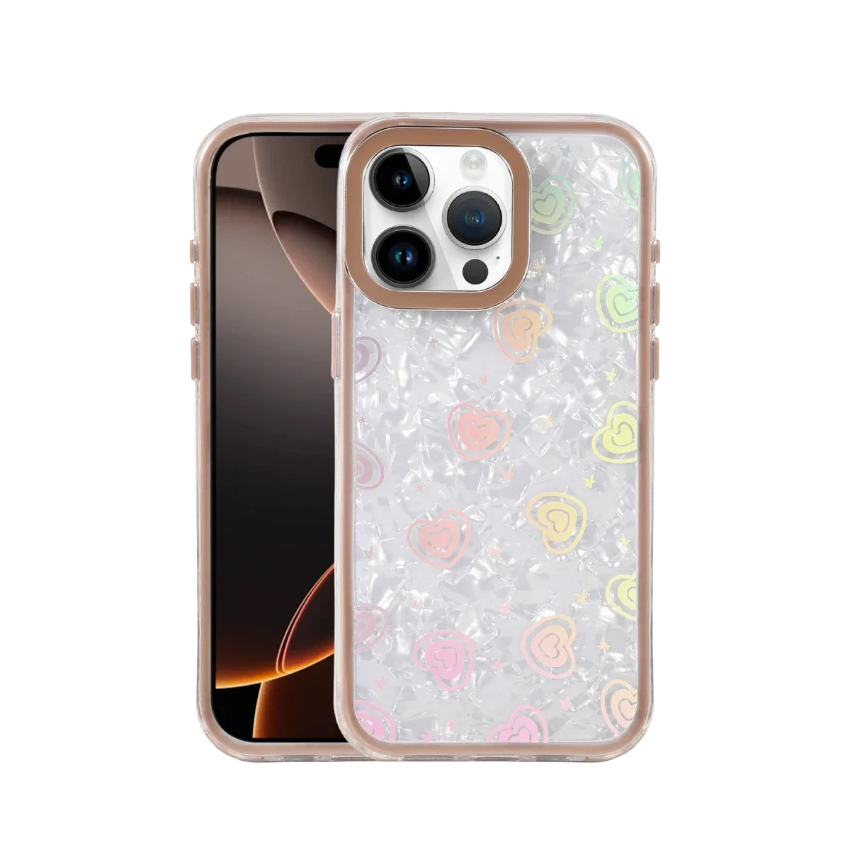 Apple iPhone 16 Pro Lumi Desenli Kapak - Çöl Titanyum