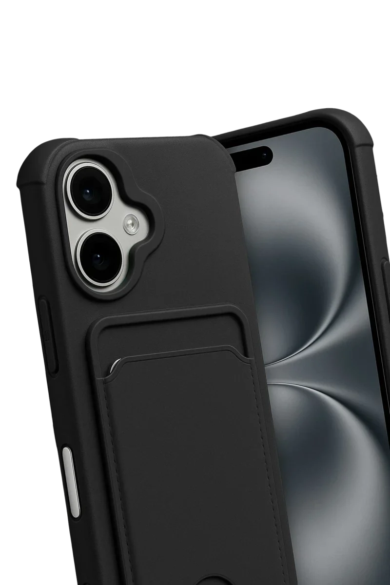 Apple iPhone 17 Kelvin Kartvizitli Silikon - Siyah görsel 3
