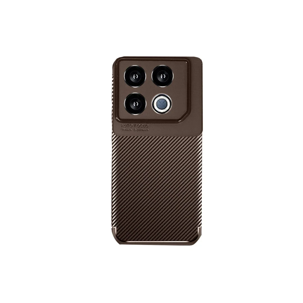 İnfinix GT 20 Pro Kılıf Auto Focus Karbon Kapak - Kahverengi
