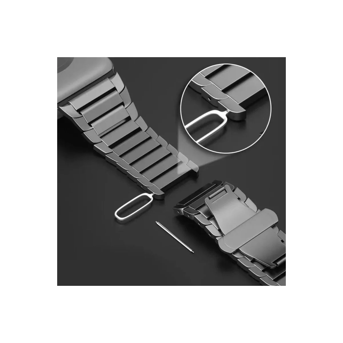 Apple Watch 38mm Kr413 Fine Steel Kordon (saat Değildir) - Yıldız Işığı görsel 4