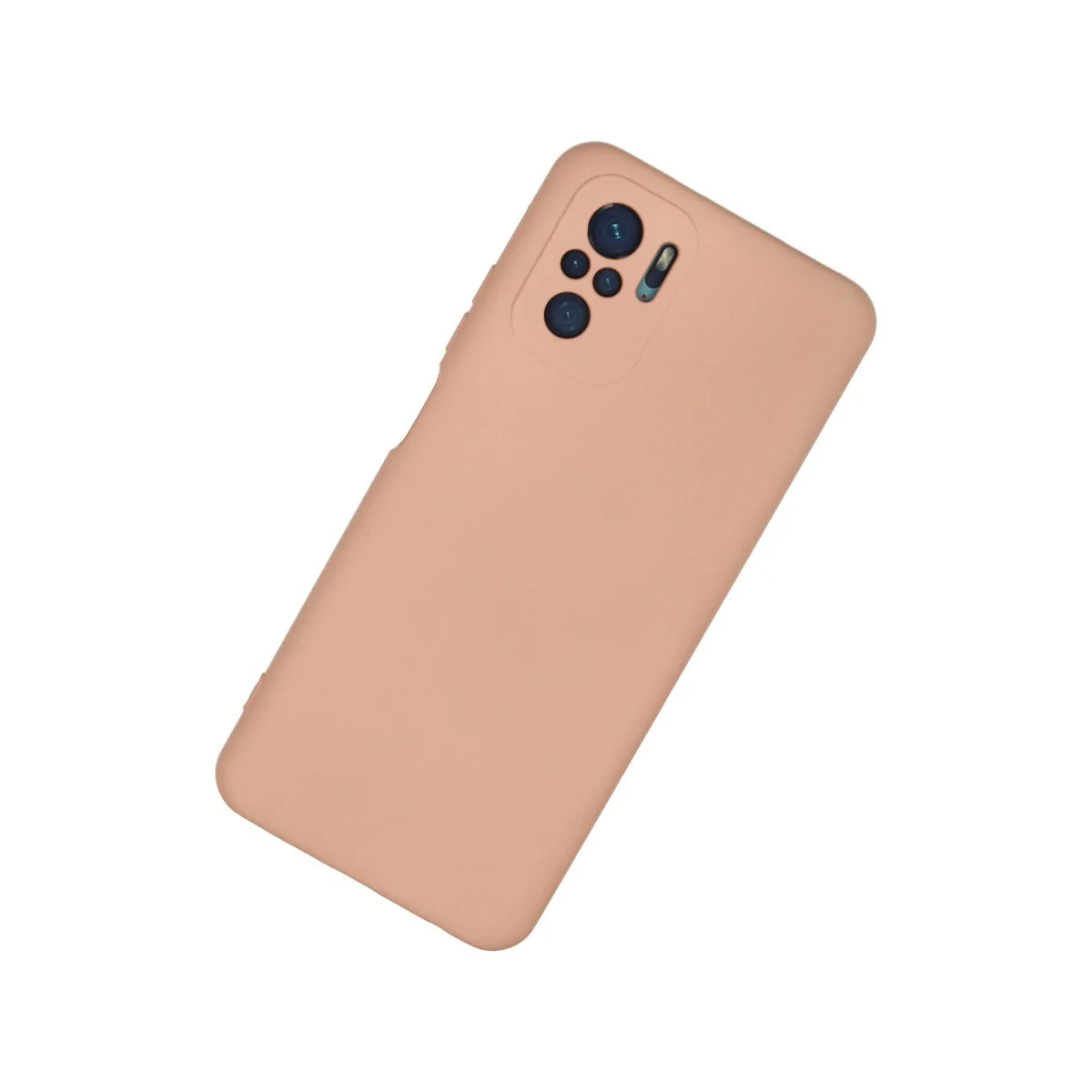 Xiaomi Redmi Note 10 Kılıf Nano İçi Kadife Silikon - Pudra görsel 2