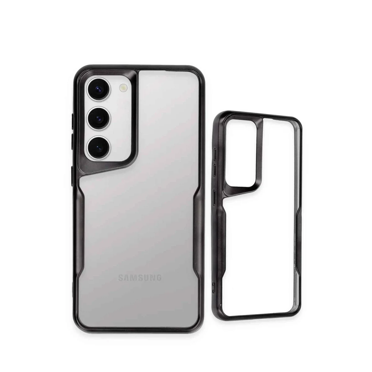 Samsung Galaxy S23 Kılıf Boyi Silikon Kapak - Siyah görsel 3