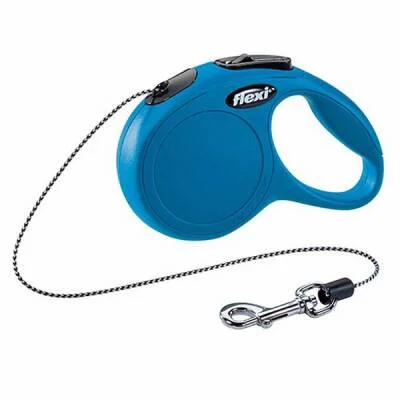 New Classic Otomatik İp Köpek Gezdirme Tasması XSmall 3 Mt Mavi