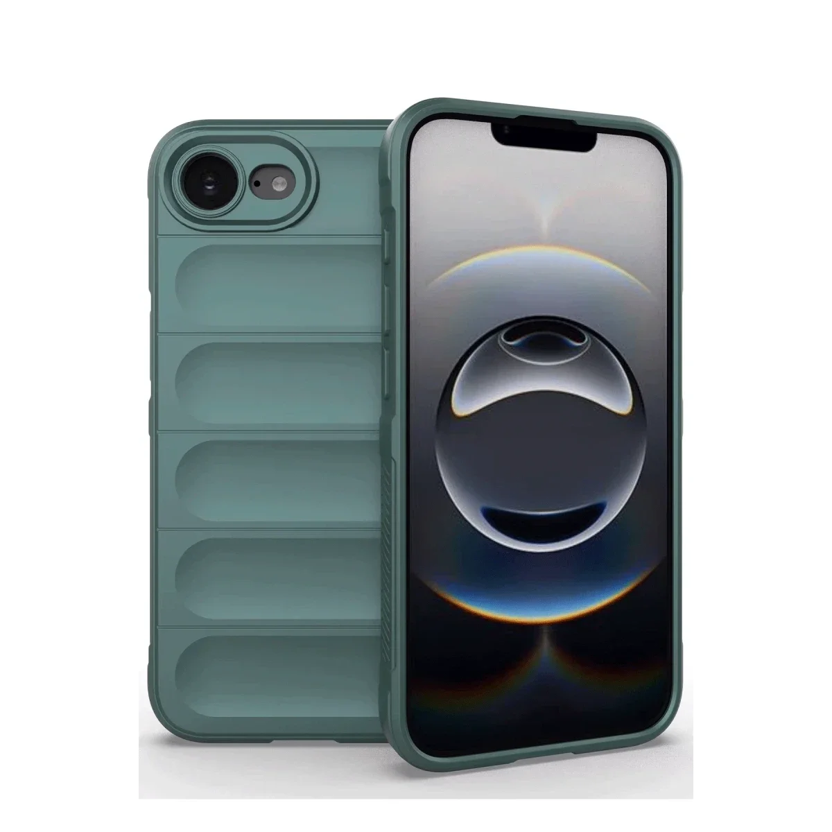 Apple iPhone 16E Kılıf Optimum Silikon - Koyu Yeşil