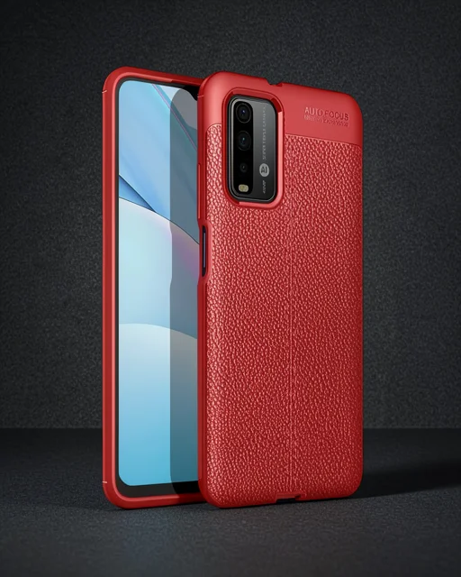Xiaomi Redmi 9t Kılıf Auto Focus Kapak - Kırmızı
