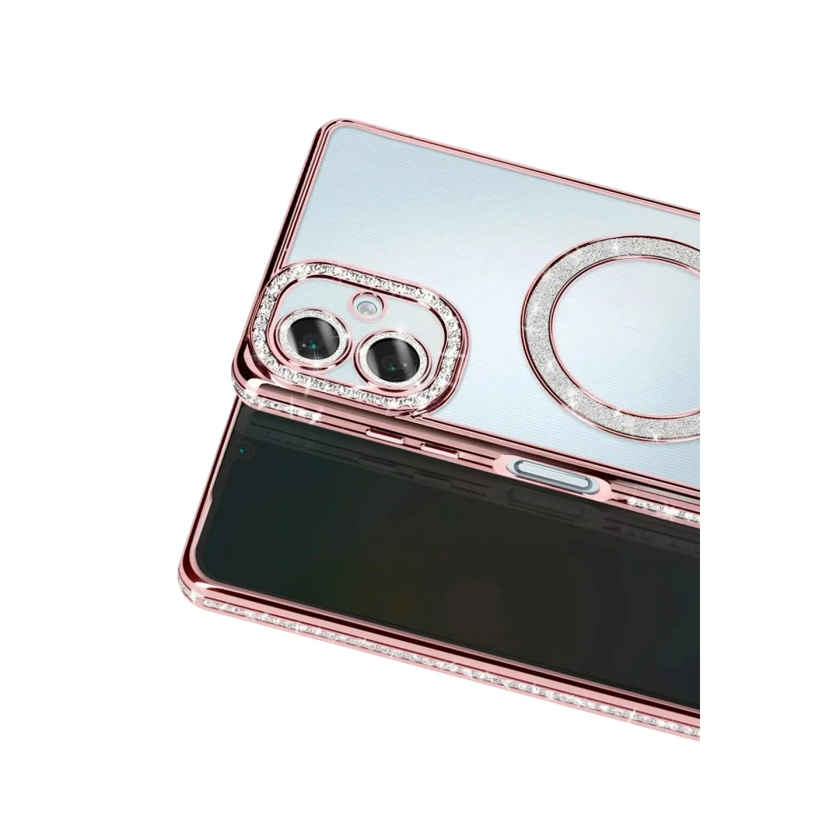 Samsung Galaxy A07 4g Joke Simli Magneticsafe Kılıf - Pembe görsel 2