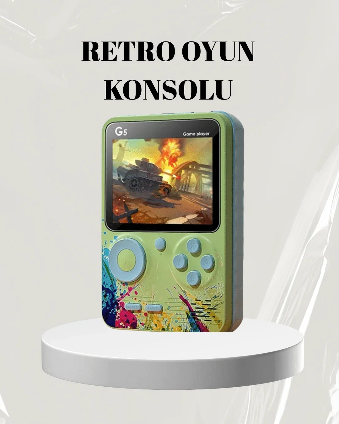 3 İnç Renkli Ekranlı Taşınabilir El Konsolu – G5 Modeli
