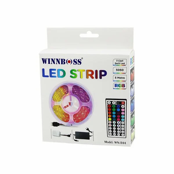 Rgb 3ÇİP Kumandalı Şerit Led 5MT
