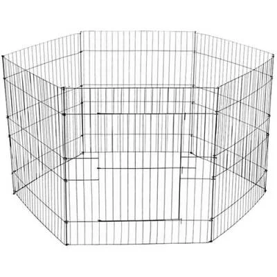 6 Parça Tel Panel Köpek Oyun Alanı 80x80 Cm