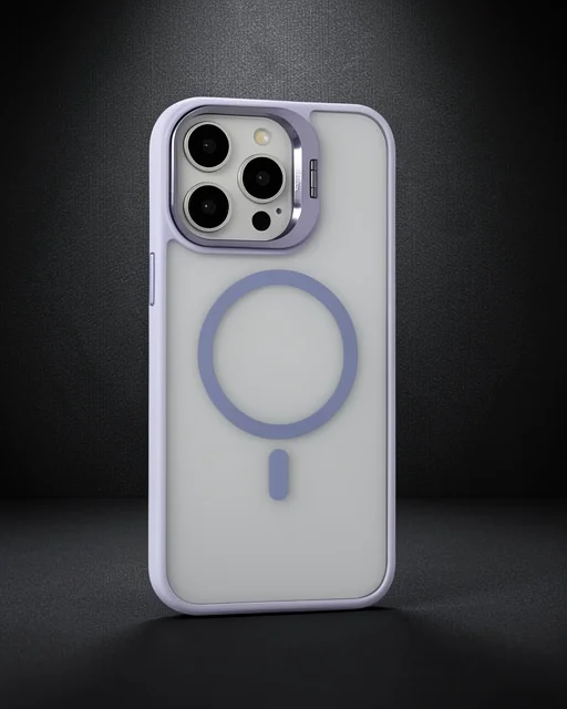 Joko Apple İphone 15 Pro Kılıf Roblox Lens Magsafe Standlı Kapak - Lila