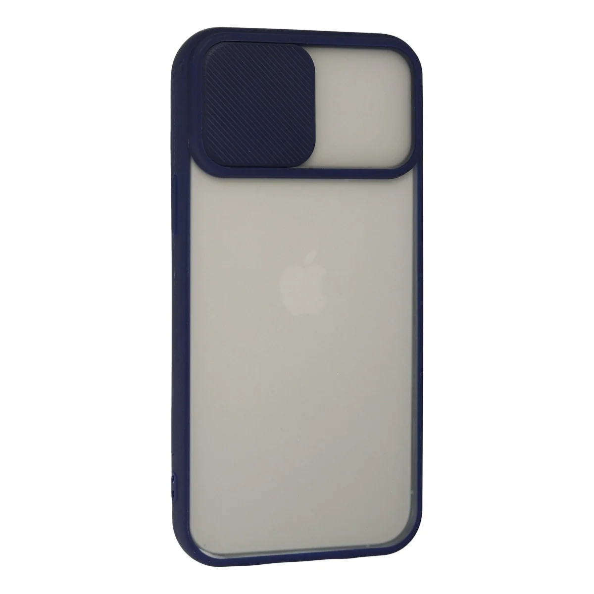 Apple İphone 13 Pro Max Kılıf Palm Buzlu Kamera Sürgülü Silikon - Lacivert görsel 2