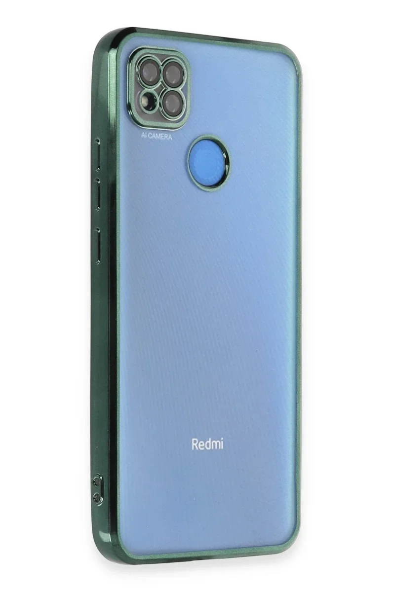 Xiao Red 9C Kılıf Razer Lensli Silikon - Yeşil